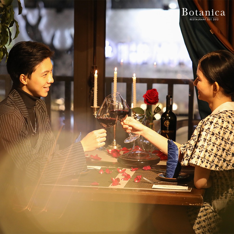Không gian hẹn hò riêng tư và lãng mạn tại Botanica Restaurant 