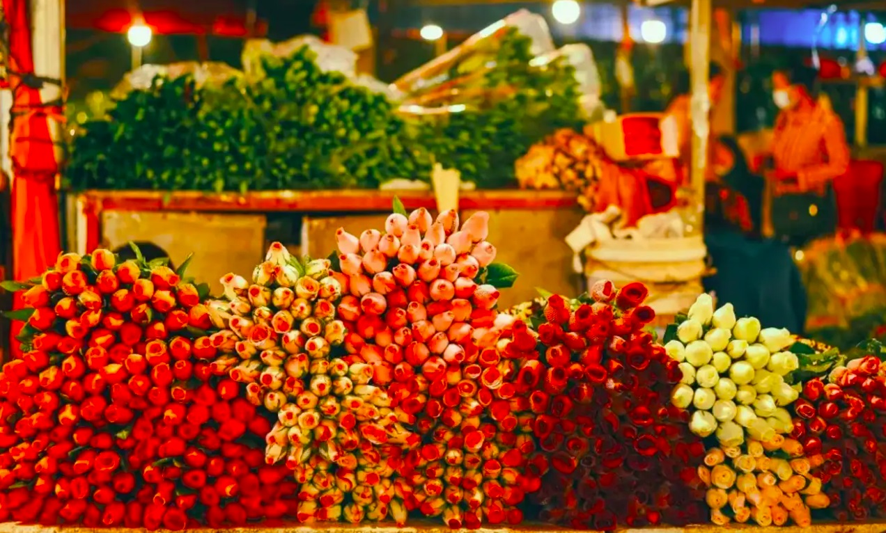 Chợ hoa Quảng Bá với vẻ đẹp siêu cuốn hút