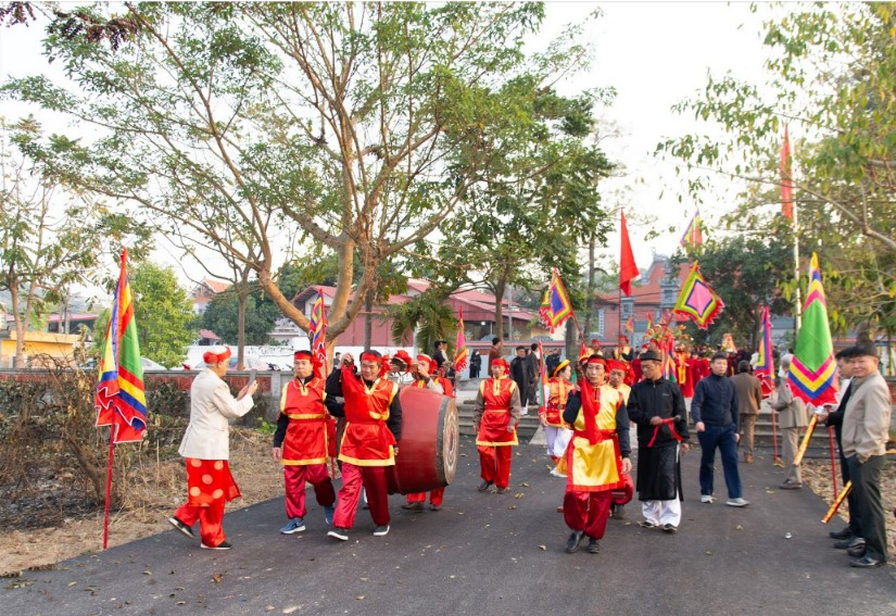 Không khí tại lễ hội đền Bà Chúa Kho độc đáo tại Bắc Ninh 