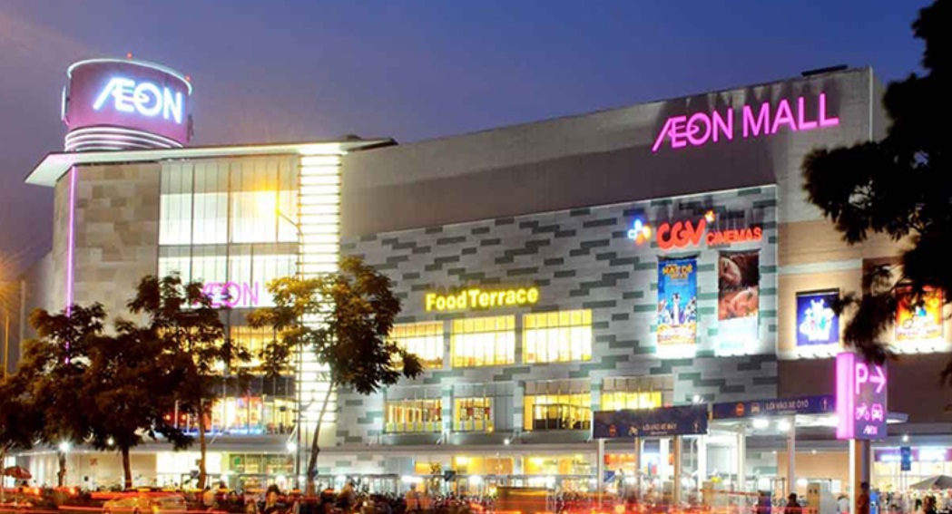 Aeon Mall Long Biên về đêm