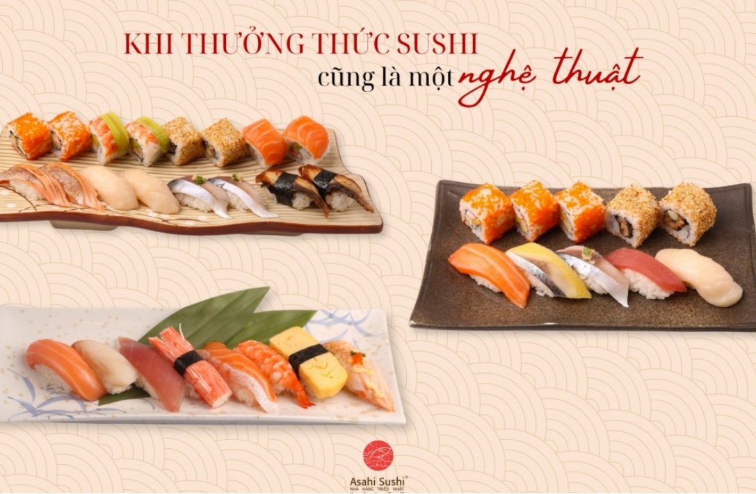 Sushi chất lượng tại nhà hàng 